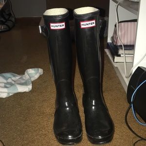 Hunter glossy boots
